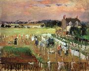 Berthe Morisot Hanging Out the Laundry to Dry oil